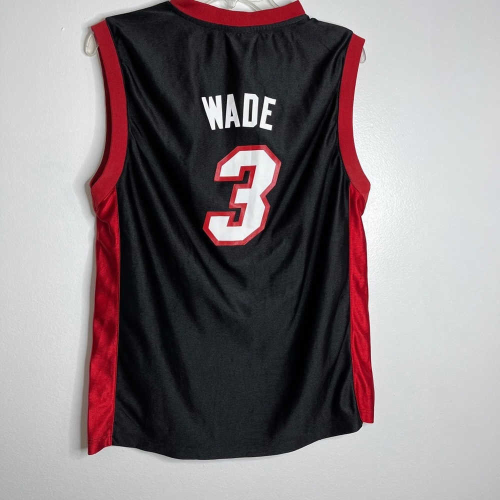 NBA Youth Dwayne Wade Miami Heat Jersey Black Vintage Size XL - Picture 3 of 9